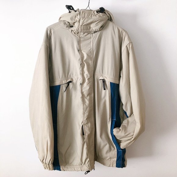 O'Neill Other - O'NEILL Beige Blue Winter Hood Snow Jacket Men's S